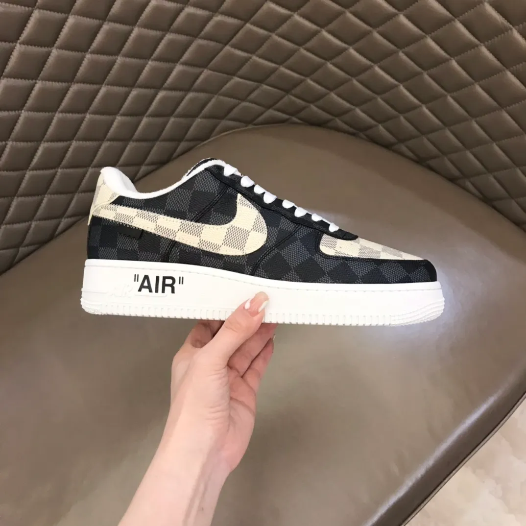 Men's shoes 💰p420 "*OUIS *UITTO*" x OFF-WHITE x Nike tripartite collaboration! Trendy and cool men's casual sports shoes with unrivaled color matching. The design idea basically continues the style of THE TEN. The Swoosh line and tongue label have a very familiar visual effect and are both fashionable and trendy! A must-have for fashionistas! The effect on your feet is absolutely stunning! (The original drawer packaging accessories are complete) Code number 38-45
